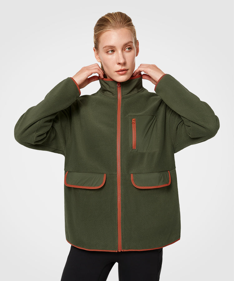 Colorblock Zip Up Sports Jacket