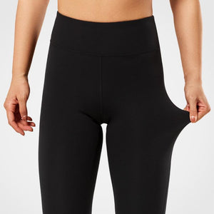 Womens black mesh high waisted workout yoga leggings | Yvettesports